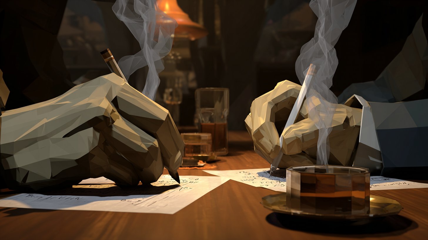 Bo Knows still: stylized hands writing, close up insert shot