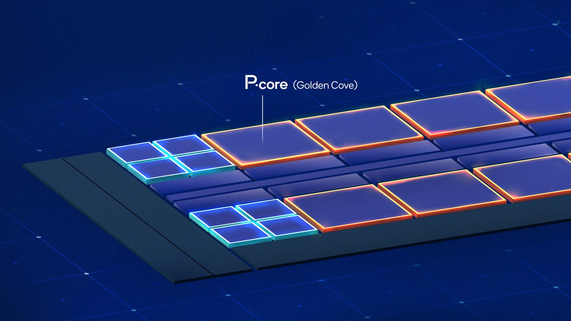 Intel P-core Golden Cove close-up