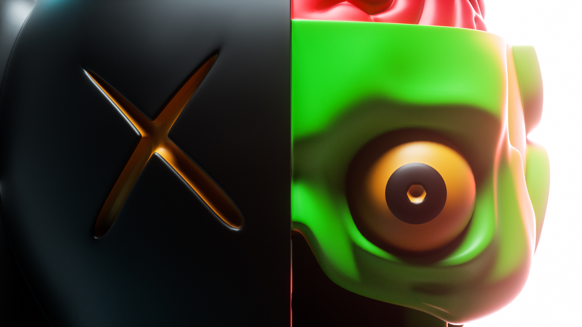 KAWS figure — design detail 02