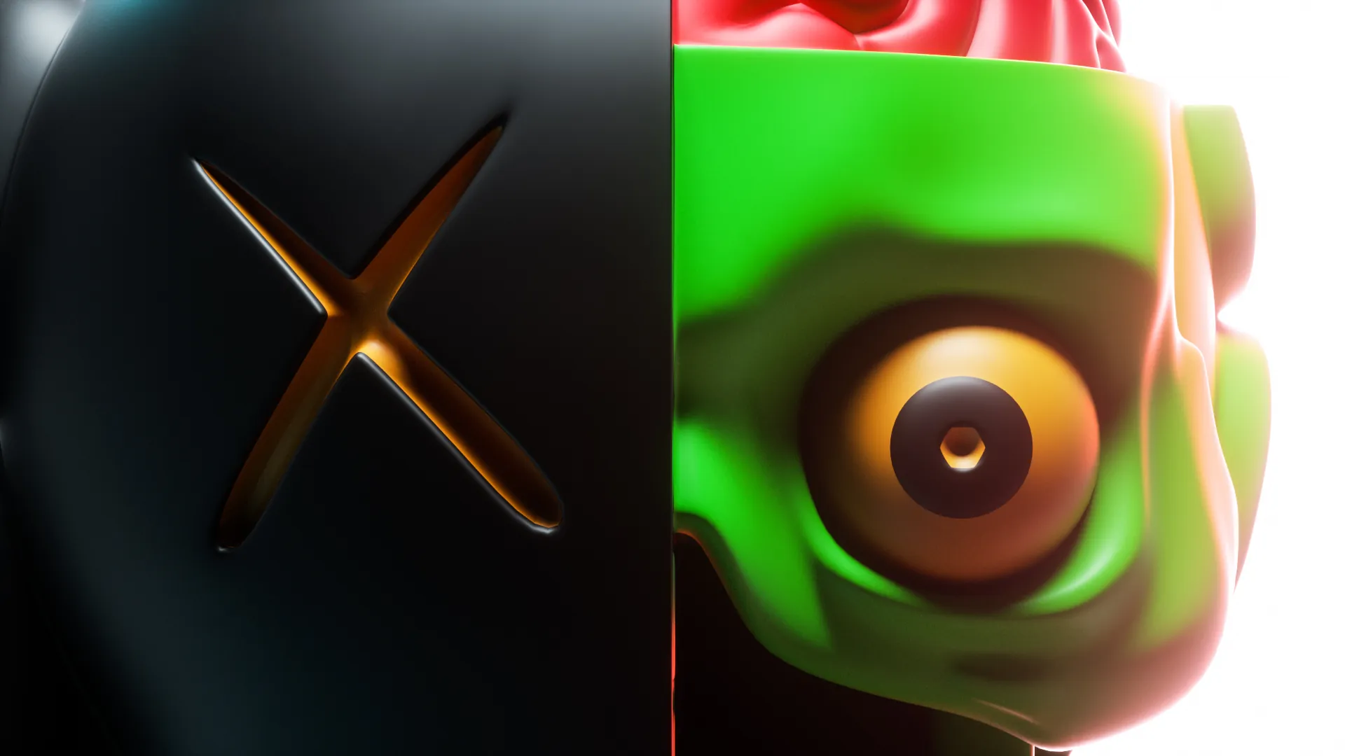 KAWS figure, design detail 02