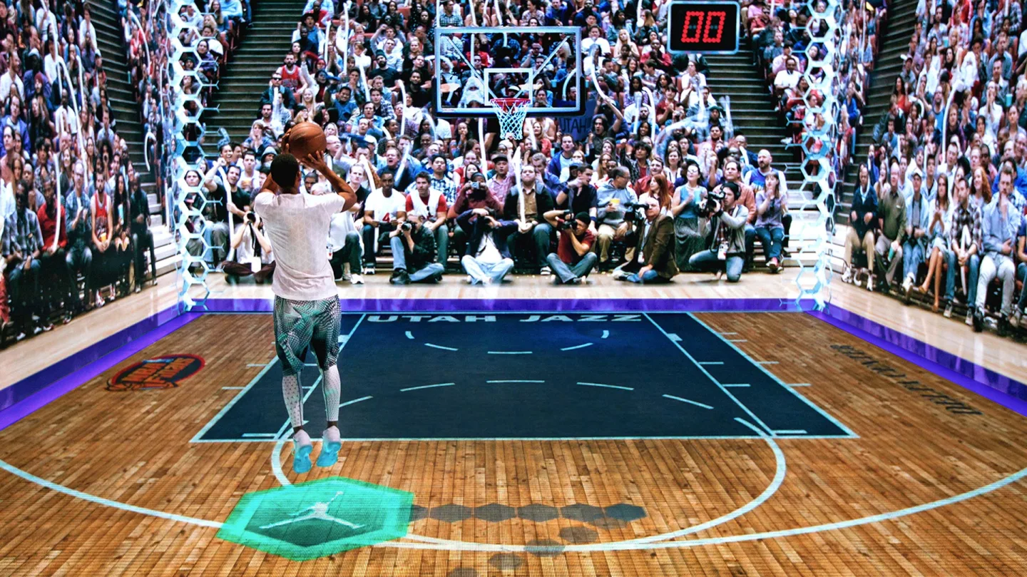 Jordan Brand — The Last Shot interactive LED court, Utah Jazz buzzer-beater