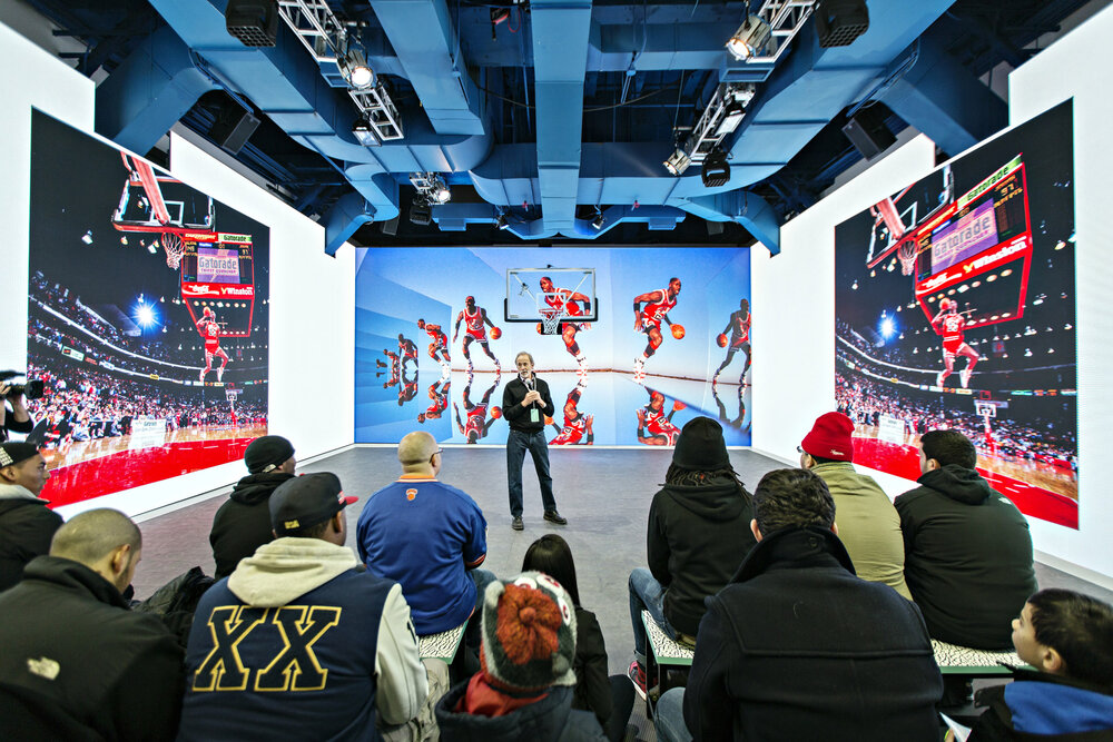 Spike Lee hosting at the activation