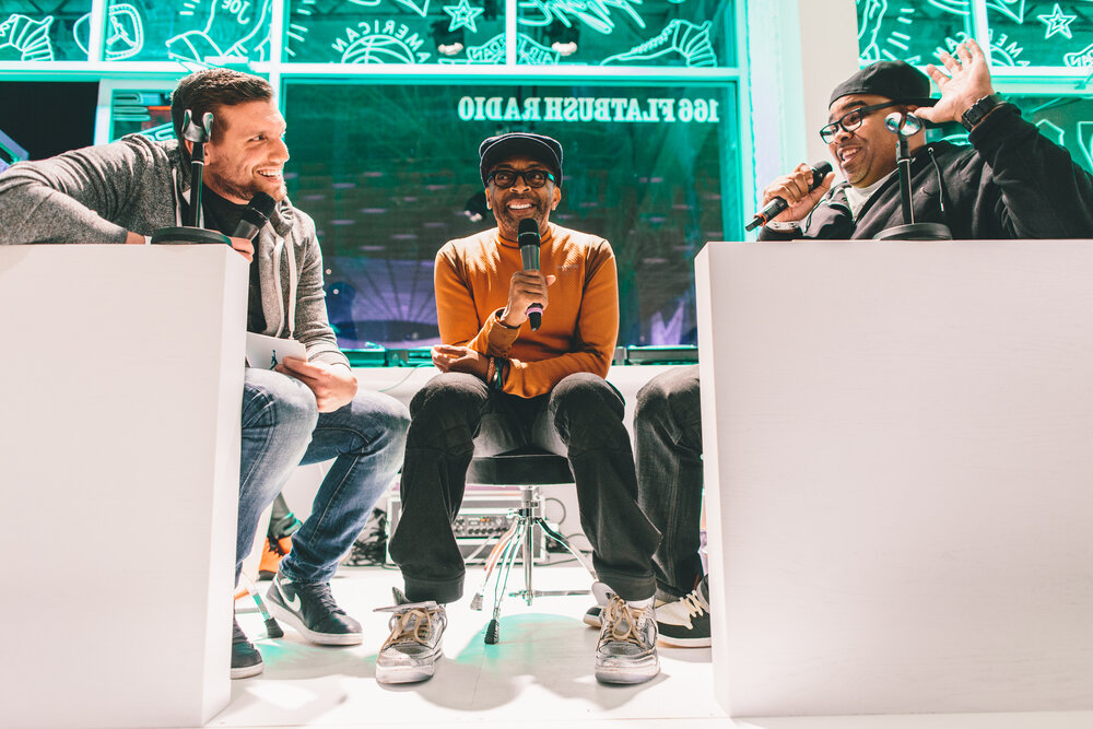 166 Flatbush pop-up radio studio — Spike Lee interviews