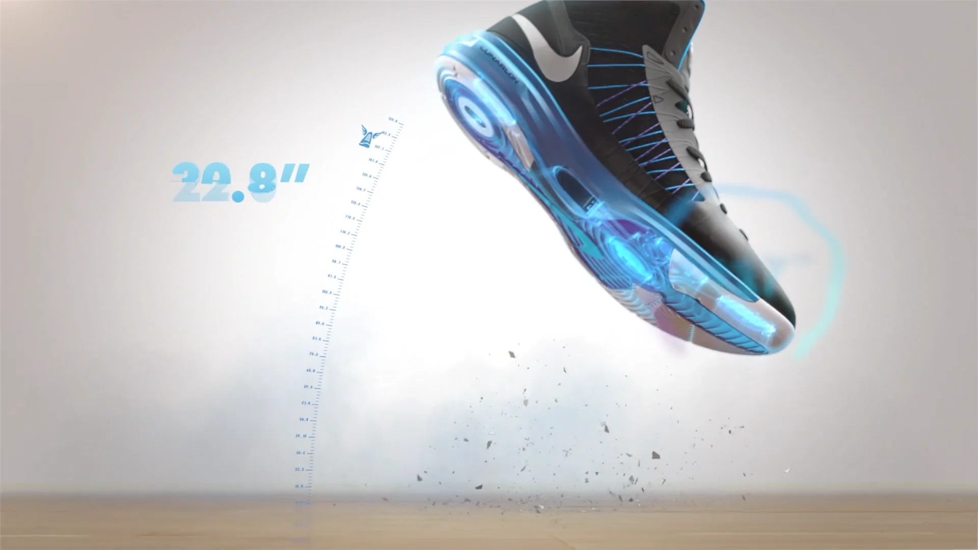 Nike Hyperdunk CG process, lighting and animation setup