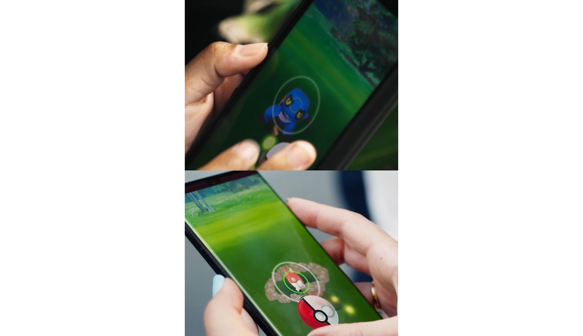 Pok&eacute;mon Go &mdash; in-game phone captures